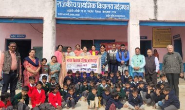 मकर संक्रांति पर भारत विकास परिषद शाखा माही ने वितरित किए स्वेटर व मिठाइयां