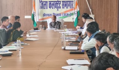 जिला कलक्टर की अध्यक्षता में साप्ताहिक समीक्षा बैठक आयोजित