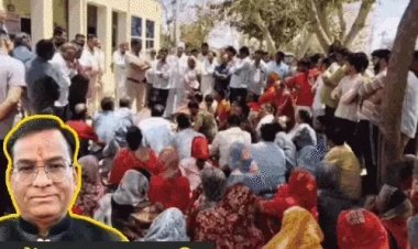 जीणमाता मंदिर के पुजारी पर यौन शोषण का आरोप, थाने का घेराव कर रहे लोग