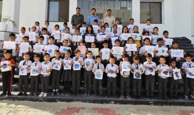 विश्व पृथ्वी दिवस पर पोस्टर मेकिंग प्रतियोगिता आयोजित