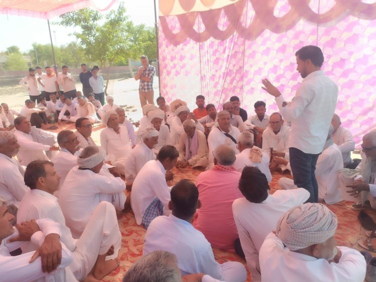 भानीपुरा तहसील कार्यालय का किसान आज करेंगें घेराव, धरना  जारी
