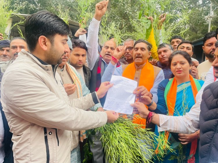 बीजेपी पार्टी के नेताओं ने किसानों के हित में सरकार से की मांग