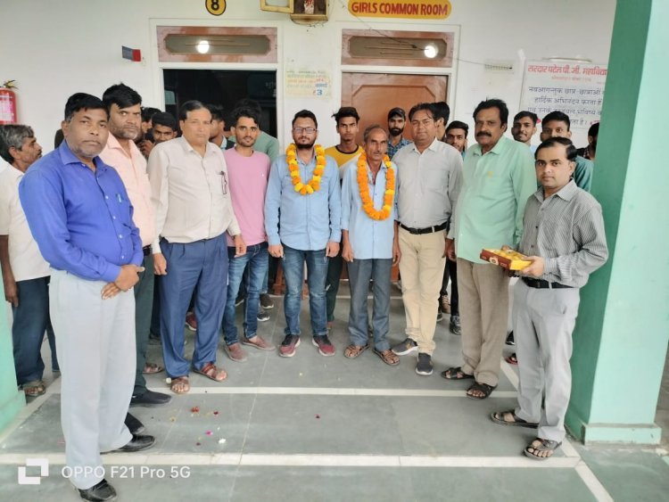 एसएससी सीजीएल परीक्षा मे चयन पर किया सम्मान