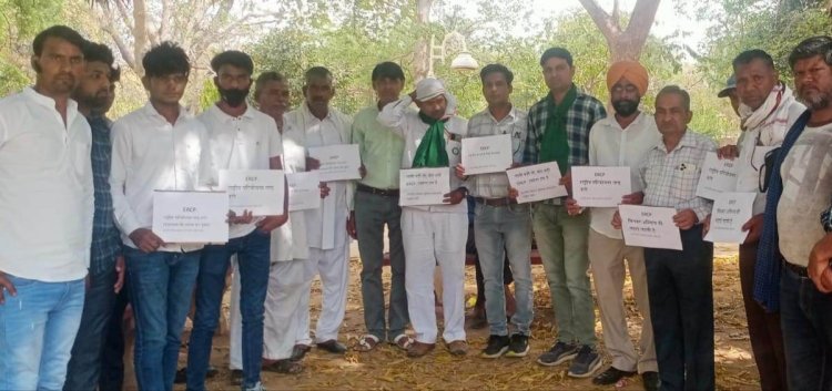 Bhakiyu Lokshakti did one day symbolic satyagraha