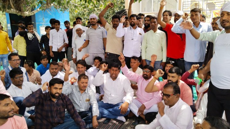 नांगल टोल पर सैनी समाज के लोगो ने चक्का जाम करने की दी चेतावनी