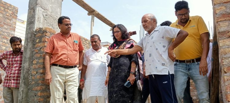 राजलदेसर में अवैध निर्माण कार्यों की लगातार शिकायत को देखते हुए उपखंड अधिकारी ने किया मौका मुआयना