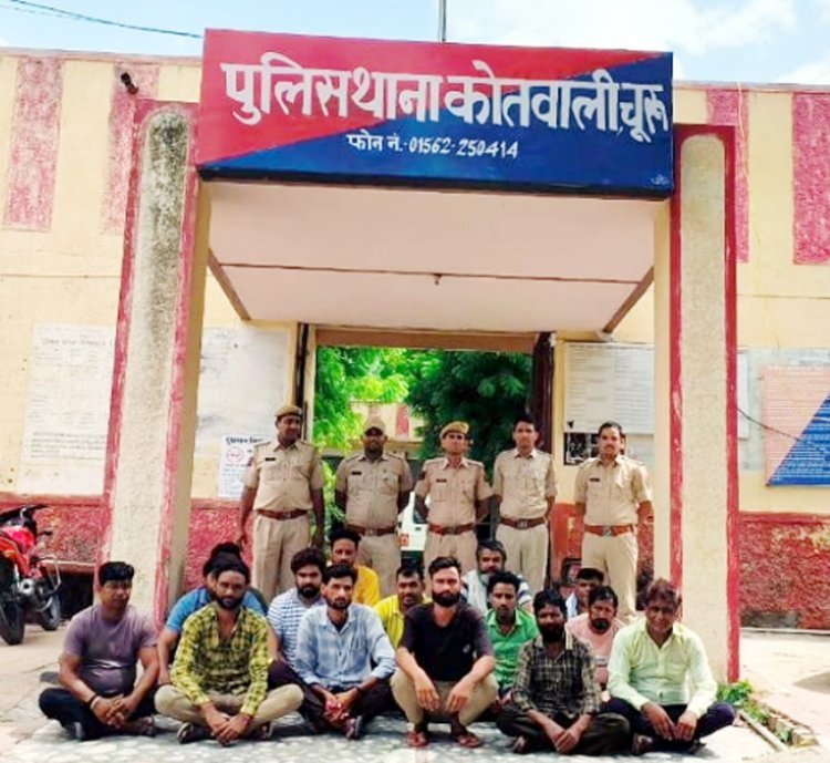 पुलिस ने दबिश देकर 69 अपराधियों को किया गिरफतार