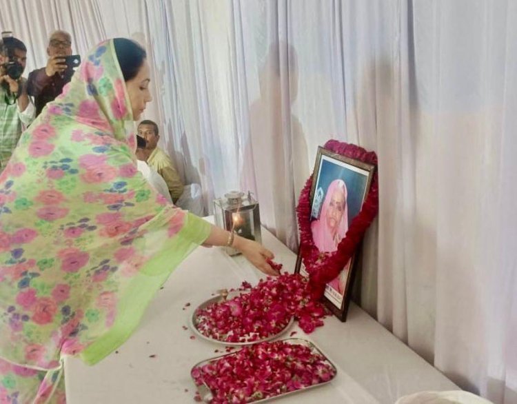 उपमुख्यमंत्री दिया कुमारी ने किया राजसमंद दौरा, विधायक राठौड़ की माता के देहावसान पर दी पुष्पांजलि
