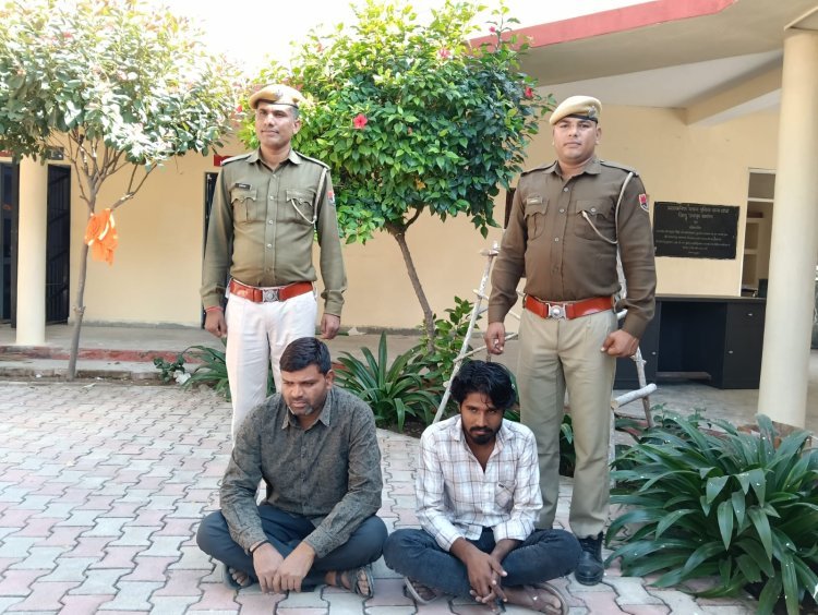 अवैध खनन को लेकर आंधी थाना पुलिस की कार्रवाई 