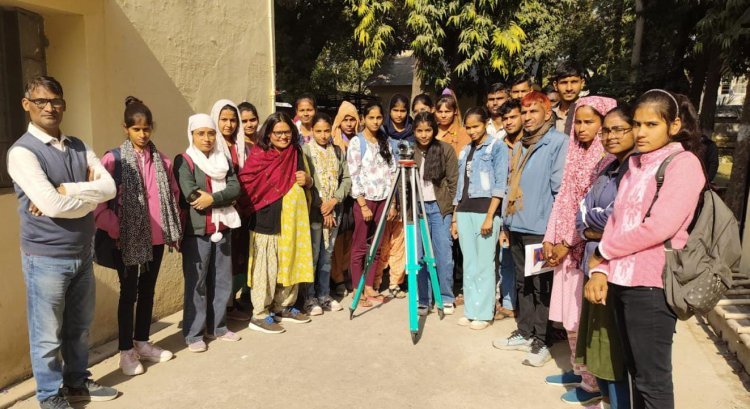 सर्वेक्षण और रोजगार के अवसर विषय पर चल रहे प्रशिक्षण में विभिन्न विधियों द्वारा ज्ञात किया समतलन