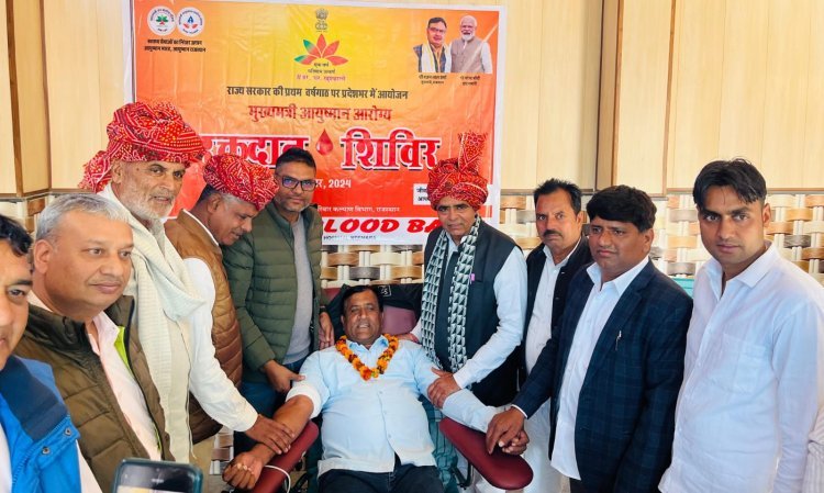 भजनलाल शर्मा: राजस्थान के विकास के जनक, बहरोड़ में रक्तदान शिविरों में 291 यूनिट रक्त