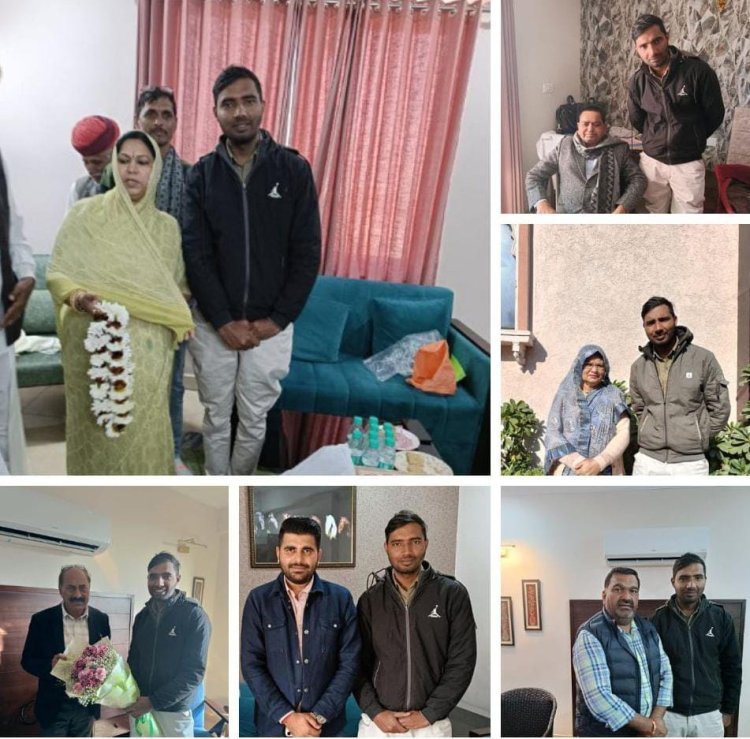शांति देवी सोमवंशी चैरिटेबल ट्रस्ट के अध्यक्ष जायसवाल ने की जनप्रतिनिधियों से भेंट, की अनेक मुददों पर चर्चा