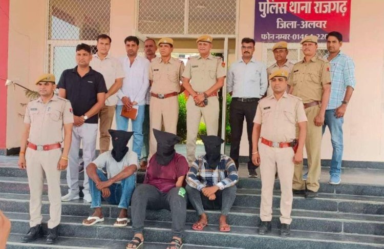 व्यापारी का अपहरण कर लूटपाट करने वाले 3 आरोपी बापर्दा गिरफ्तार