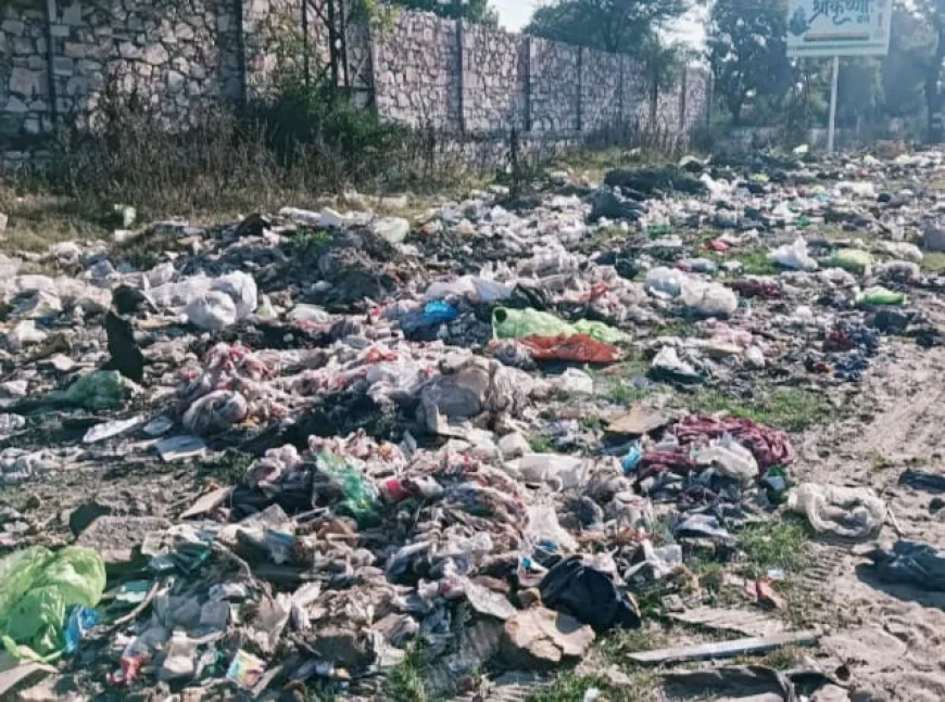 जयपुर-भीलवाड़ा हाईवे पर कचरा संकटः पंचायत ने फेंका कचरा, जिम्मेदार बेखबर हाईवे को पर बनाया कचरा पात्र
